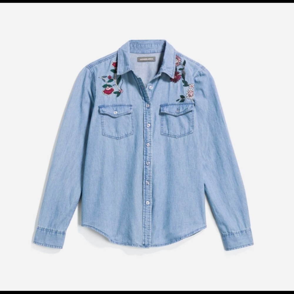 Alexander Jordan Chambray Top